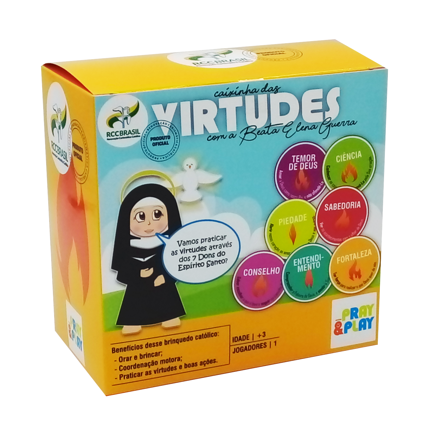 Brinquedo Caixinha das Virtudes com Elena Guerra