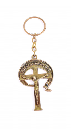 Chaveiro cruz Veni Creator