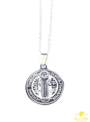 Colar Medalha De São Bento Inox