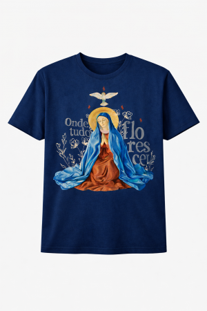 Camiseta Nossa Senhora de Pentecostes - Marinho