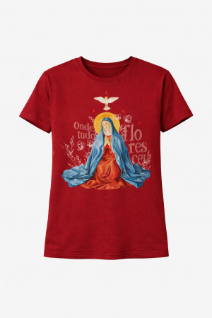 Babylook Nossa Senhora de Pentecostes - Bordô