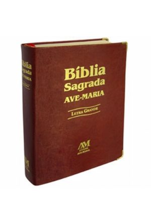 Bíblia Ave Maria Letra Grande - Capa Marrom