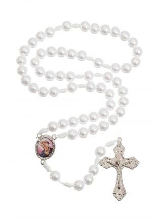 Terço Das Mães Que Oram Pelos Filhos - Cor Branco