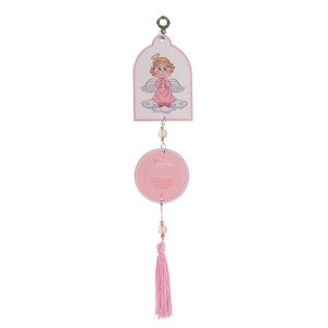 Adorno Infantil Anjo Da Guarda - Rosa