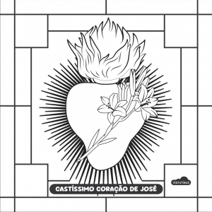 Tela para Pintar - Castíssimo Coração de José