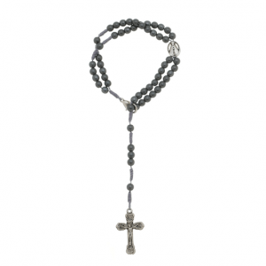 Terço de pulso de Nossa Senhora Aparecida  hematita