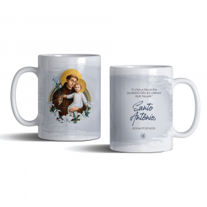Caneca de porcelana de Santo Antonio