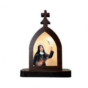 Mini capela Santa Elena Guerra  2025 marrom 7 Cm